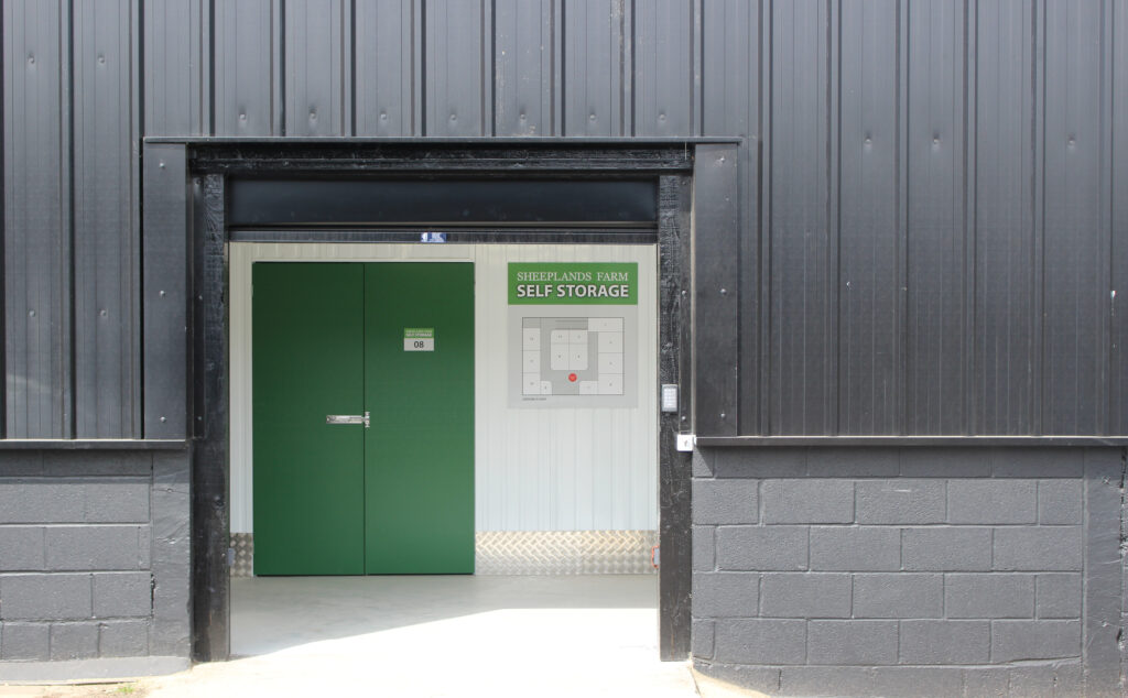 This is a picture of the entrance to our indoor storage facility.